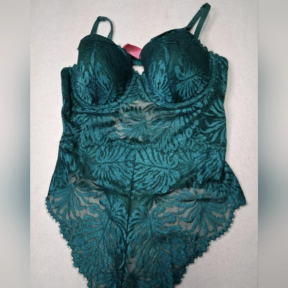 La SENZA Teal and Pink Lace Detail - Picture 4 of 4